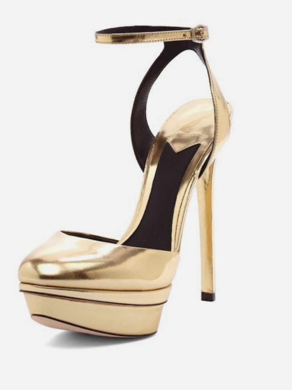 B BRIAN ATWOOD Gold BF Fontenay Pump Size 7 $395